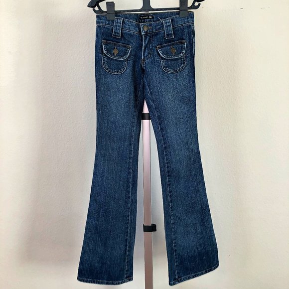 Frankie B. Denim - Frankie B Rare Front Pocket Flare / Wide Leg Jeans